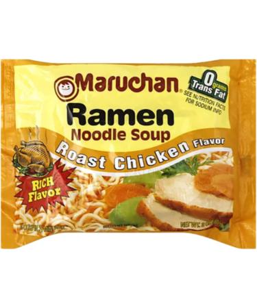 Ja Cor Instant Ramen Noodles Soup Roast Chicken Flavor Bulk Noodle Pack 3 oz Package Bundle with (1) Set of Reusable Stainless Steel Chopsticks (24 Individual Packs) - Buy Online on GoSupps.com