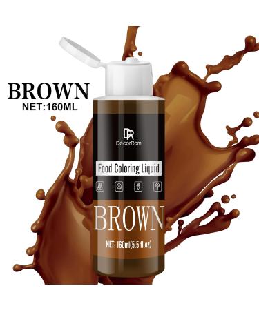Premium Sugar-Free Food Coloring - 160ml Concentrated Liquid for Cakes Baking Cookies Macarons & DIY Projects (Brown) - Perfect for Easter Eggs & Tortendekoration - Buy Online on GoSupps.com