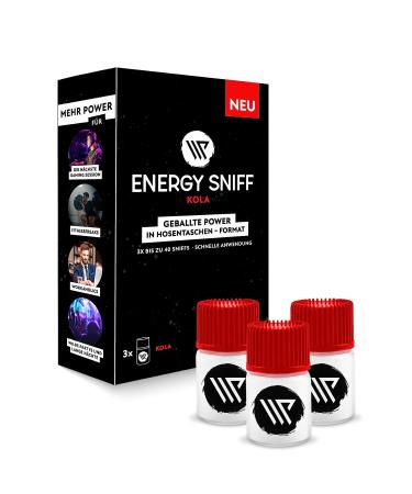 WP Energy Sniff |Booster |Energy snuff powder |3 pack |Kola |Made in Austria |2 grams |Over 40 sniffs |Increase your focus |Kola 6g (3 pieces)