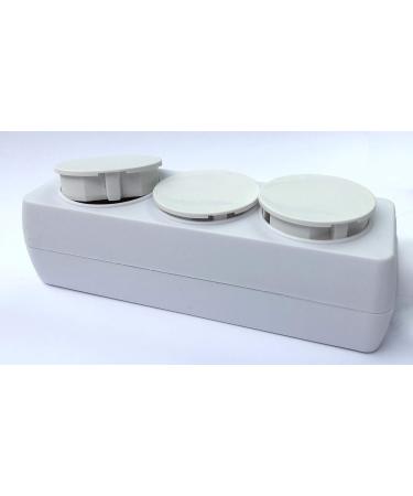 9-Piece Black Dust Protection Cover Set for Schuko Sockets | Splash Protection Design for Hotels & Companies - Buy Online on GoSupps.com