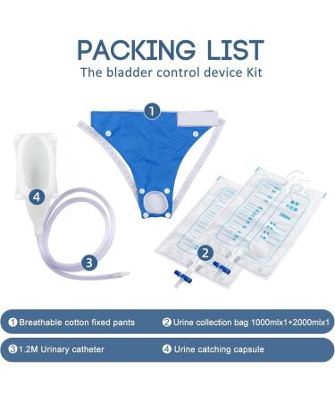 Portable Male Urine Collector Bag | Wearable Urinal for Men | Silicone Urinary Drainage Bag for Bedridden Patients - Buy Online on GoSupps.com