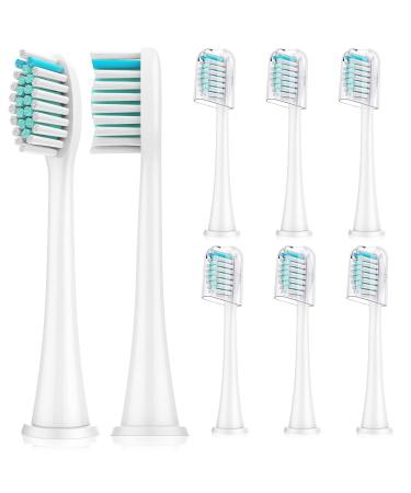 Replacement Toothbrush Heads for Philips Sonicare:8 Pack Sonic Replacement Compatible with Phillips Electric Brush HX3/6/9 4100 5100 6100 9900 C1 C2 W2 W3 G2 G3&More Plaque Control Snap-on