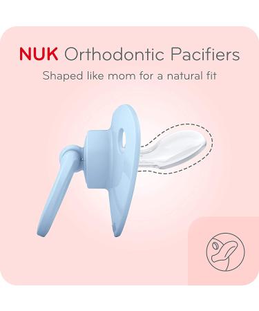 NUK Orthodontic Pacifiers for Girls 18-36 Months - Pack of 2 - Buy Online on GoSupps.com
