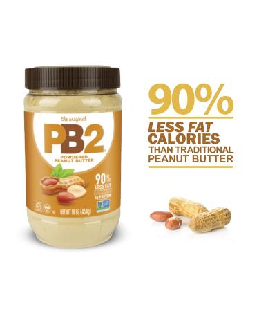 Peanut Butter Lover's Delight: PB2 Powdered Peanut Butter 1lb Jar (2-pack) - Buy Online on GoSupps.com