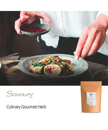 Organic Savory Herb 100g - Premium Quality Culinary Whole Leaf Spice - Buy Online on GoSupps.com