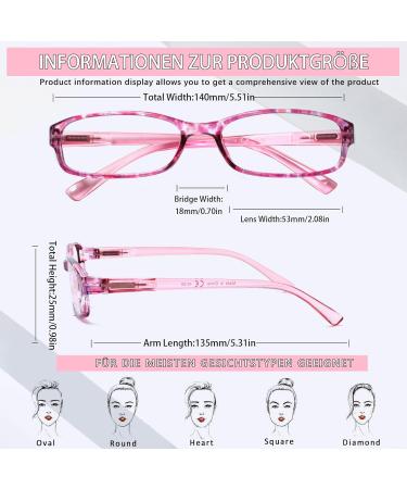 COJWIS 6 Pack Blue Light Filter Reading Glasses for Men & Women - Spring Hinge UV Protection Glare-Free 1.25x Magnification 6 Colors Mixed - Buy Online on GoSupps.com