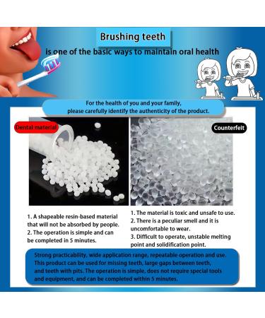 Tooth Repair Kit: 3 Moldable Denture Options for Missing or Broken Teeth with Basics+Thermal Beads - Buy Online on GoSupps.com