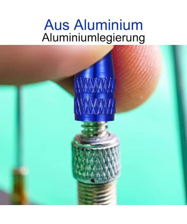 Sospiro Aluminum Bicycle Presta Valve Caps - 4-Piece French Dust Protection Set for Bike Tires - Buy Online on GoSupps.com