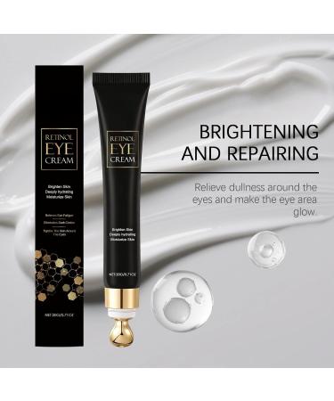  Nuvilo Retinol eye cream with hyaluronic acid under-eye care for dark circles puffiness and fine lines anti-aging wrinkle cream firming and moisturizing treatment for women & men (4 pcs) - Buy Online on GoSupps.com