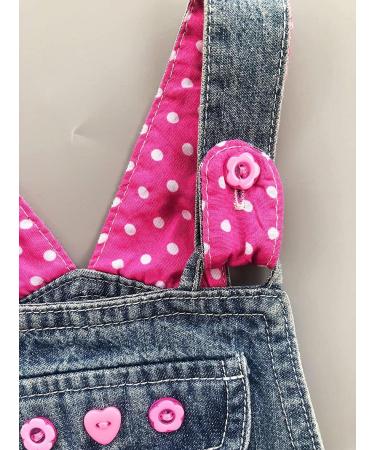 Peacolate Baby Girls Overalls with Belt - Rose, 18-24 Months - Buy Online on GoSupps.com