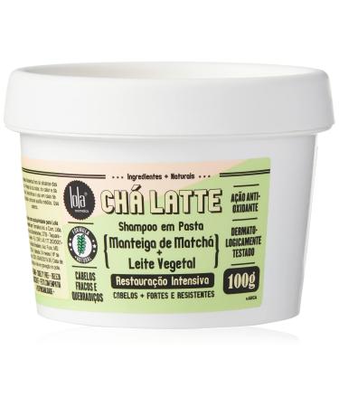 Lola Brasil - Linha Cha Latte - Shampoo em Pasta Manteiga de Matcha e Leite Vegetal 100 Gr - (Collection - Matcha Butter & Vegetable Milk Shampoo Paste Net 3.52 Oz)