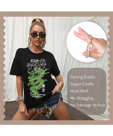 Yohou 20PCS Boho Hair Ties for Women - 10 Colors & 5 Styles - Cute Bracelet Hair Tie Set for Thick Hair - Perfect for Outdoor, Gym, Travel, Office - Buy Online on GoSupps.com