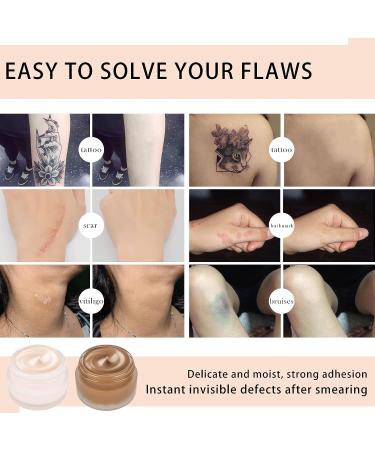 FREEORR 2 Colors Tattoo Cover Up Concealer Set | Waterproof & Long Lasting | Full Coverage Makeup for Scar, Birthmark, & Tattoo | Coloring Tools Included - Buy Online on GoSupps.com
