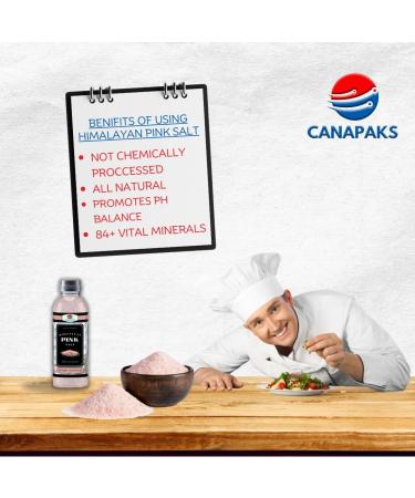 Canapaks Himalayan Pink Salt 500g bottle | Premium Coarse Grind Crystals Rich in Nutrients and Minerals | Pure 100% Natural Healthy Gourmet Unrefined Pink Rock Salt - Buy Online on GoSupps.com