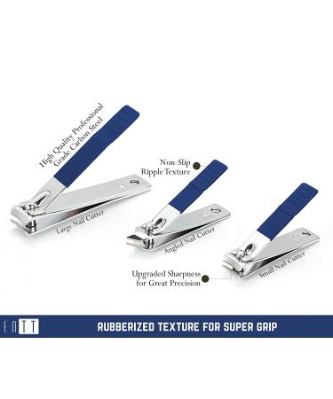 ENTT 18 PC Rubberized Finish Manicure Pedicure Kit for Men and Women - Premium Quality All Purpose Grooming Tools Set - Travel and Home Professional Tool Kit (Blue Case) - Buy Online on GoSupps.com