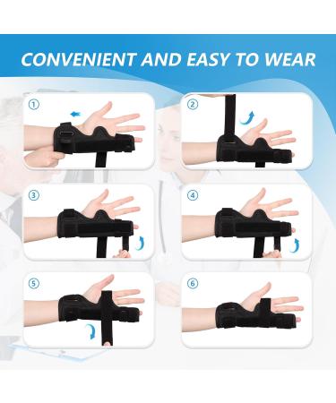 Joingood Finger Track - Small Finger & Wrist Rail for Broken Fingers Arthritis Relief | Fits Left & Right Hand (Mesh L/XL) - Buy Online on GoSupps.com