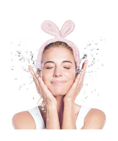 Nogcig Adjustable Towel Spa Headband for Women - Pink Headband for Washing Face, Skincare, Makeup - Buy Online on GoSupps.com