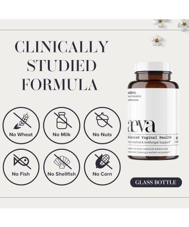 Aeva Vaginal Probiotic: Probiotics + Prebiotics + Enzymes + Fulvic Acid Supports Vaginal Microbiome Health Yeast Balance Candida & Gut Wellness Functional Medicine Formula Made in California - Buy Online on GoSupps.com