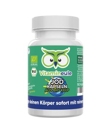 Iodine capsules made of organic kelp - high -dose with 400 g - quality from Germany - Natural iodine from Bio Kelp Algen Extract - without additives - vegan - laboratory test - from the Braunalge - VitamineUle  - Buy Online on GoSupps.com