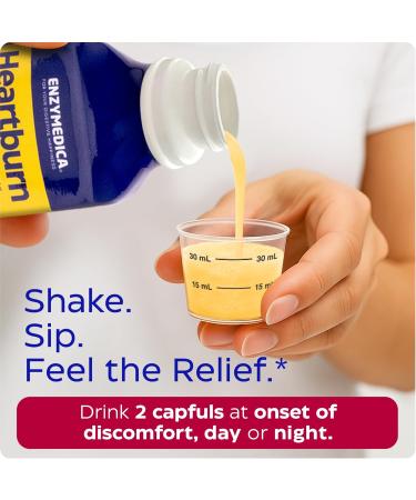 Enzymedica Heartburn Soothe Liquid Fast-Acting Antacid Alternative for Digestive Health Sugar-Free with Alginates and Botanicals Vanilla Orange Flavor 12 fl oz - Buy Online on GoSupps.com