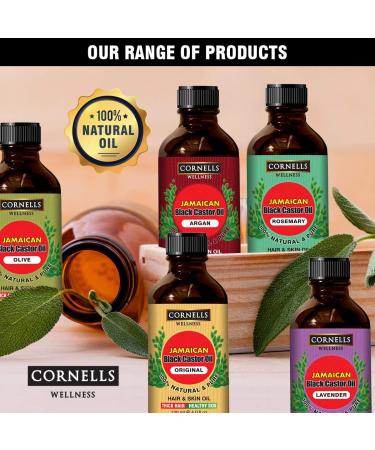 CORNELLS Argan Black Castor Essential Oil 120ml - Buy Online on GoSupps.com