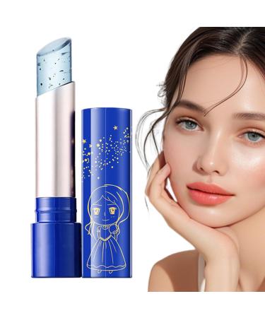 Color Changing Moisturizing LipstickTemperature Color Changing LipstickBlue Moisturizing Jelly Lip BalmLong Lasting Lip Care Tool for Daily LifePartiesw Temperature Change A