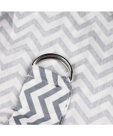Auranso Infinity Nursing Cover Scarf - Breathable Cotton Breastfeeding Apron with Pockets - Grey One Size - Buy Online on GoSupps.com