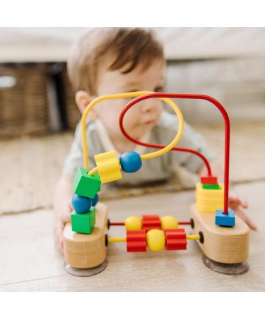Melissa & Doug First Bead Maze - Educational Developmental Toy for Motor Skills - Safe for Ages 3+ - Multicolor | 19.7cm H x 9.5cm W x 17.8cm L - International Shipping Available - Buy Online on GoSupps.com