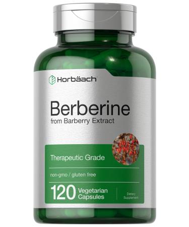 Horb ach Berberine 500mg Supplement | 120 Capsules | Berberine HCl from Barberry Extract | Vegetarian Non-GMO Gluten Free