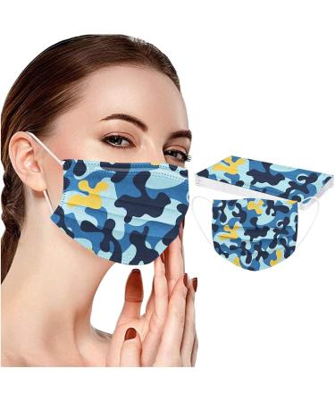 ZQP 10PCS Disposable Face Mask for Adults Breathable 3 Ply Filter Butterfly Printed Face Pr-otective Balaclava Designer Mouth Dustproof Anti-Droplets Face Scarfs Bandanas for Women Men - Buy Online on GoSupps.com