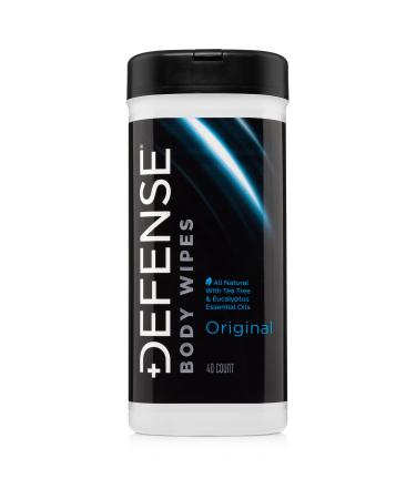Defense Soap Tea Tree Body Wipes (40 Count) - Designed by Wrestlers, Intended for Skin Cleansing When Unable to Shower Original - Buy Online on GoSupps.com