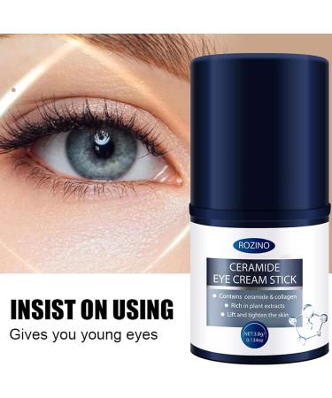 Eye Stick with Ceramide for Dark Circles & Puffiness Temporary Firming Treatment for Under Eye Bags Wrinkles and Fine Lines Anti-Aging Eye Cream for Women and Men (Ceramide) - Buy Online on GoSupps.com
