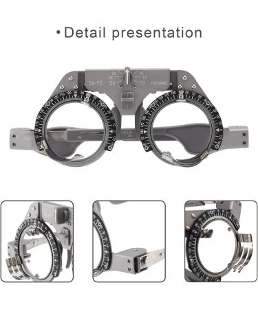Dciustfhe Adjustable Trial Frame Optical Trial Lens Frame Pd 54-70Mm Titanium Optic Trial Eye Optometry Lens Frame Test Optician - Buy Online on GoSupps.com
