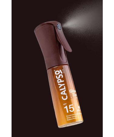 Calypso Glow and Tan Mist SPF 15 Bronzing Tan Enhancing Oil with Accelerator Water Resistant Sun Spray Medium UVA & UVB Protection 100ml - Buy Online on GoSupps.com