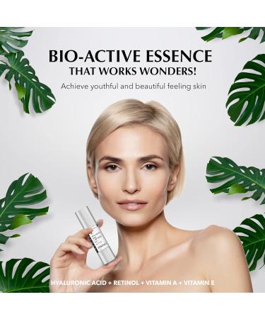 Hyaluronic Acid & Retinol Serum | Anti-Aging Facial Moisturizer with Vitamins A C E | Hydrating Day & Night Serum for Fine Lines | 30 ml - Buy Online on GoSupps.com