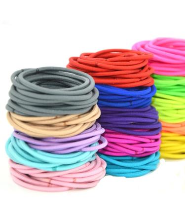 cuhair(tm) 50pcs (random color) women girls kids ponytail holder hair tie hair rope hairband hair accessories