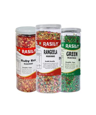 Rasily Ruby Red Emerald Green & Rangeela mukhwas Combo_Packing May Vary