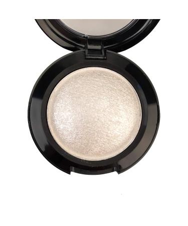 Mallofusa Single Color Baked Eye Shadow Palette Glitter Powder  Ice Silver CES3810