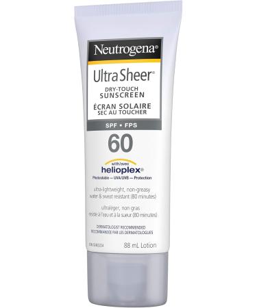 Neutrogena Sunscreen Dry Touch Non-Comedogenic & Water Resistant SPF 60 88mL Travel Size - Buy Online on GoSupps.com