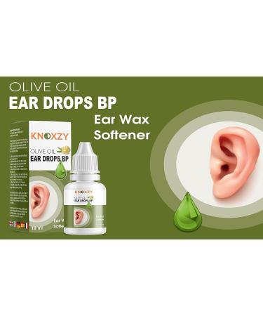 Knoxzy Olive Oil Drops for Ear Wax Removal Clinically Tested Natural Olive Oil Ear Drops for Effective Hardened Ear Wax Removal 10 ml (Pack of 3) - Buy Online on GoSupps.com