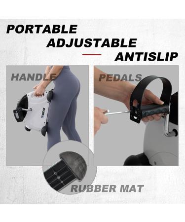 TODO Mini Exercise Bike Pedal Exerciser with Digital Monitor - Portable Foot Peddler for Therapy - Bright White - Buy Online on GoSupps.com