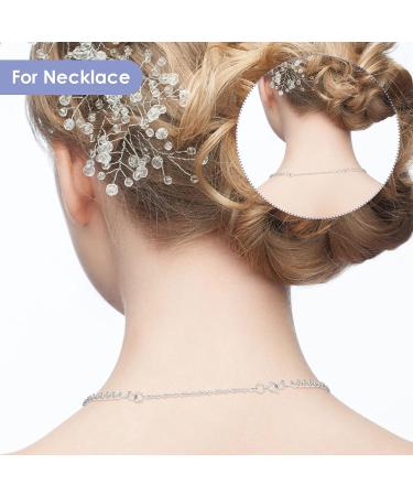 Gold & Silver Necklace Extenders - 6 Pcs Stainless Steel Chain Extensions for Jewelry Making - Buy Online on GoSupps.com