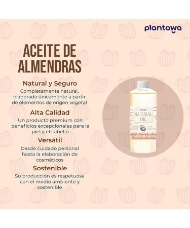 PLANTAWA Epsom Salts Pack 1kg + Sweet Almond Oil 500ml | Sleep Improvement & Muscle Relaxation Deep Hydration Skin & Hair Nutrition 100% Natural - Buy Online on GoSupps.com