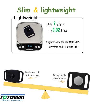 2 Packs Silicone Case for Tile Mate 2022 for Pets Dog cat Cover Accessories Compatible for Tracker Anti-Scratch Sturdy Secure Lightweight Holder Protect Finder tag for Dog Collar Kids (Black) 2 Pack case - Buy Online on GoSupps.com