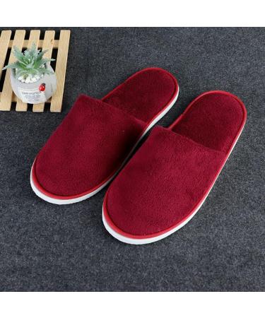 Teceyfeet 4 Pairs Guest Slippers Set | High-Quality Hotel & Bathing Slippers for Men & Women - International Shipping Available - Buy Online on GoSupps.com