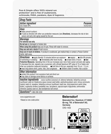 Coppertone Kids Sunscreen Stick SPF 50 Broad Spectrum - 2 Pack, 0.46oz Each - Buy Online on GoSupps.com