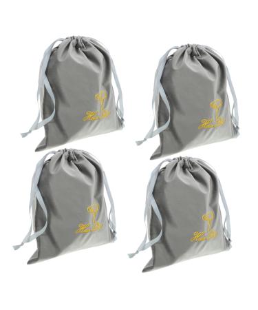 MUSISALY 4pcs Large Drawstring Bag Hair Dryer Bag for Travel Drawstring Storage Bags Fabric