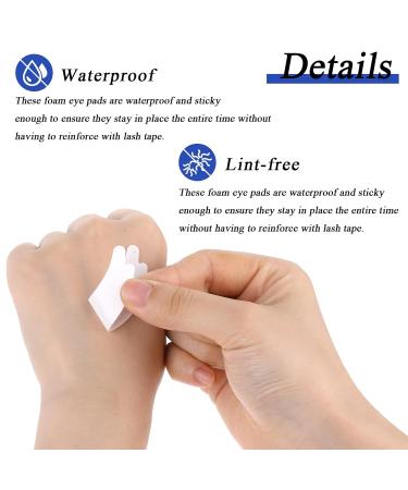 Foam Eye Pads for Lash Extensions - 100 Hypoallergenic Non-Lint Under Eye Pads for Lash Lifts & Perms | Micro-Foam Eyelash Extensions Supplies - Buy Online on GoSupps.com