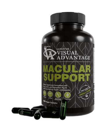 Visual Advantage Macular Support Formula for Eye Health - 180 Count - Based on The AREDS 2 Study - for Age Related Macular Eye Health (AMD) - Eye Vitamins
