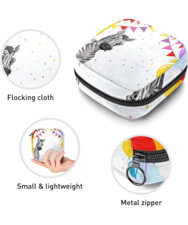 Shop Women's Zebra Storage Pockets - Portable Period Kit & Feminine Product Bag - International Shipping Available - Buy Online on GoSupps.com